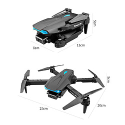 Universal S89 Pro Drone 4K HD Double Camera 1080p WiFi FPV Vision Localisation DRON Altitude Conservation RC Quadcopter avec V4 Drone | RC Helicopter(Le noir)