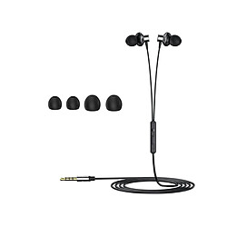 LUUCOZK Écouteurs intra-auriculaires stéréo universels en métal avec microphone et basses - 3,5 m - Gris 