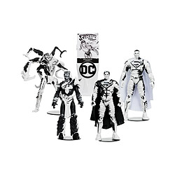 Mc Farlane DC Direct Page Punchers - Pack de 4 Figurines et comic book Superman Series (Sketch Edition) (Gold Label) 18 cm 