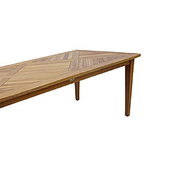 Mes Table de jardin 200x100x75 cm en teck naturel