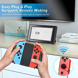 Chrono Manette Joy Pad pour Switch, manette de jeu sans fil avec dragonne compatible avec Nintendo Switch(Rouge Bleu)