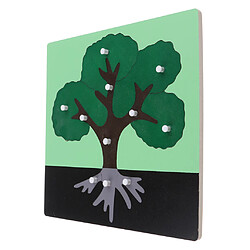 Acheter Montessori Animaux en bois Plant Jigsaw Puzzle Panel Enfants Jouets bébé Arbre