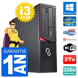 PC Fujitsu Esprimo E920 DT Intel i3-4130 RAM 32Go Disque 2To Windows 10 Wifi · Occasion 