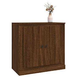 Acheter vidaXL Buffet chêne marron 70x35,5x67,5 cm Bois d'ingénierie