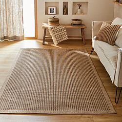 Avril Paris Tapis extérieur - 60x180cm - naturel - 100% polypropylène résistant aux UV - 1400 gr/m2 - LEYA