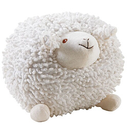 Aubry Gaspard Mouton en coton blanc Shaggy 20 cm.