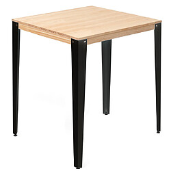 Ds Meubles Table Mange debout Lunds 59x59 NG-NA Table Mange debout Lunds 59x59x110cm Noir-Naturel. Box Furniture