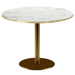 Restootab Table Ø120cm Rome bistrot marbre veiné