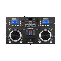  Vonyx CDJ500 Station de mixage DJ 2 lecteurs CD Bluetooth 2x USB 2 canaux