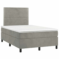 Avis Sommier à lattes,Cadre à lattes de lit pour Adulte matelas et LED Gris clair 120x200 cm -MN67924