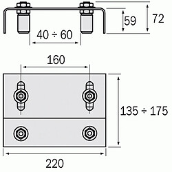 Fratelli Comunello PLAQUE GUIDE GRILLE 220REG D30