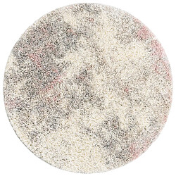 Hadorn Tapis shaggy 125x125 beige - rose Lachen Haze 