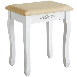 Avis Helloshop26 Coiffeuse avec miroir 5 tiroirs table de maquillage élégante moderne 138 cm blanche 08_0000241