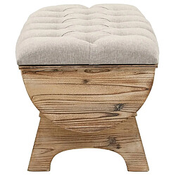 Avis Maison Chic Banc de rangement | Meuble de rangement d'Entrée | Coffres d'Intérieur Bois massif et tissu 103 x 51 x 44 cm -MN64568