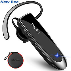 GUPBOO Casque sans fil Bee Bluetooth V5.0 Casque mains libres 24 heures de temps de conversation avec microphone antibruit CVC6.0 