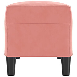 Avis vidaXL Banc Rose 100x35x41 cm Velours