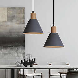 Stoex Suspension Lustre de Style Rétro Lustre Moderne Plafonnier Nordique Minimaliste (Gris) Pour Luminaires D'Intérieur, Ferme, Café, Bar, Cuisine