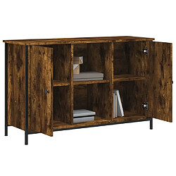 Acheter Maison Chic Meuble TV scandinave - Banc TV pour salon chêne fumé 100x35x65 cm bois d'ingénierie -MN80246