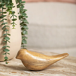 Present Time Statue en bois Oiseau