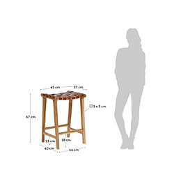 Acheter LF SALON Tabouret de bar Calixta tabouret de bar hauteur 67cm