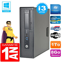 PC HP EliteDesk 800 G1 SFF Core I3-4130 8Go Disque 1 To Graveur DVD Wifi W7 · Occasion 