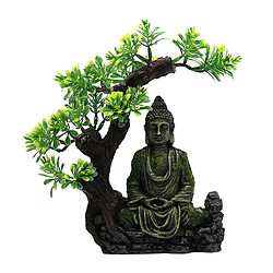 Délicat Artisanat Résine Zen Bouddha Statue Aquarium Repaire Bocal À Poissons Paysage Scène de Poissons Cachette Réservoir de Bureau À Domicile Décor Aménagement paysager créatif d'aquarium