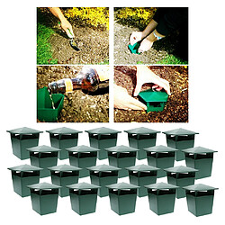 20x Garden House Snail Catcher Trap Pest Box Trapper Safe écologique Vert Attrapeur de trappeur d'escargot