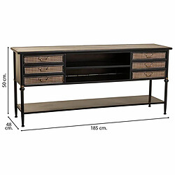 Acheter Buffet Alexandra House Living Marron Métal 45 x 80 x 180 cm