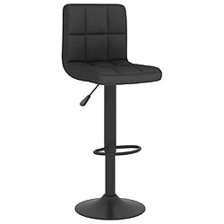 vidaXL Tabouret de bar Noir Tissu