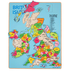 Bigjigs Toys Puzzle en bois des îles britanniques