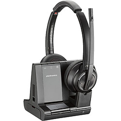 POLY Savi 8220 UC Microsoft Teams Certified DECT 1880-1900 MHz USB-A Headset POLY Micro-casque Savi 8220 DECT UC USB-A 1880-1900 MHz certifié Microsoft Teams