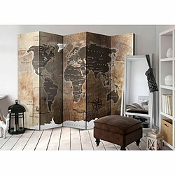 Paris Prix Paravent 5 Volets Map on the Wood 172x225cm