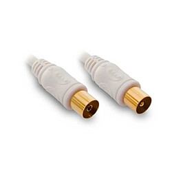 Metronic Prolongateur coaxial M/F 25 m + adaptateur M/M