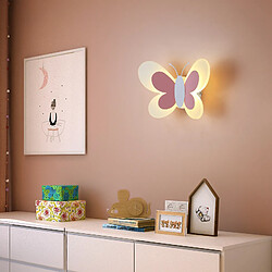 Acheter Universal 14W Créatif LED Applique murale pour la chambre d'enfant Personnalité de dessin animé Papillon Applique murale pour la chambre Lit de chevet (lumière chaude)