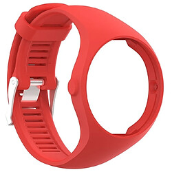 Wewoo Bracelet pour montre connectée Dragonne Sport en silicone POLAR M200 Rouge