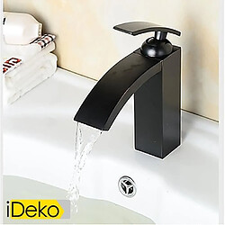 iDeko® Robinet Mitigeur lavabo salle de bains robinet d'évier avec mitigeur orbe forme