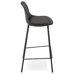 Avis Alterego Tabouret snack mi-hauteur 'COOKIE MINI' noir style industriel