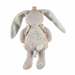 NOUKIES Peluche lapin Pili veloudoux beige 25 cm - Noukie's