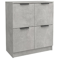 Maison Chic Buffet,Meuble de Rangement,commode pour salon,Cuisine Gris béton 60x30x70 cm Bois d'ingénierie -MN94251