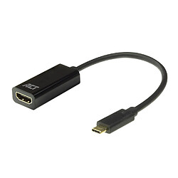 Act Editions ACT AC7310 câble vidéo et adaptateur 0,15 m USB Type-C HDMI Type A (Standard) Noir 