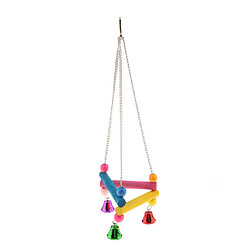 mignon oiseau perroquet à mâcher jouet suspendu cocl perruche swing cage jouet coloré