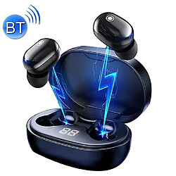 Universal TWS-A12 Bluetooth 5.0 cuivre anneau haut-parleur double oreille stéréo casque de contrôle tactile 