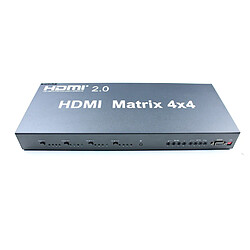 Kimex Matrice HDMI2.0, 4 entrées- 4 sorties, 4k60HZ, RS232/EDID pas cher