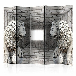 Paris Prix Paravent 5 Volets Stone Lions 172x225cm