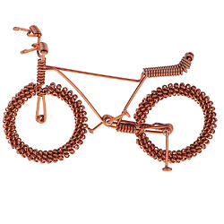 modèle de vélo en métal vintage w / fleur roue artisanat jouet cadeau décor café Diecast Bicycle Toy