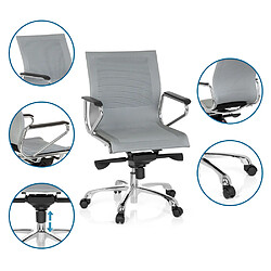 Avis Chaise de bureau / Fauteuil de direction ASTONA tissu gris hjh OFFICE