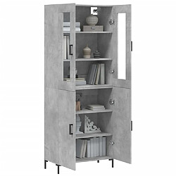 Avis Maison Chic Buffet,Meuble de Rangement,commode pour salon,Cuisine Gris béton 69,5x34x180 cm Bois d'ingénierie -MN71704