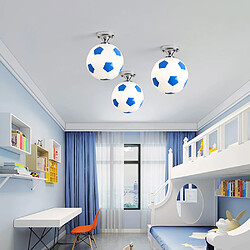 Acheter Universal 20cm Football Plafonnier Football LED Plafonnier Intérieur Bar Chambre Enfant Chambre Éclairage Garçon Éclairage Homepage Bleu