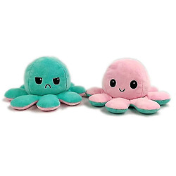 Universal Flip octopus réversible Toybeige en peluche / vert