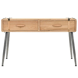 vidaXL Table console Bois massif de sapin 115x40,5x76 cm